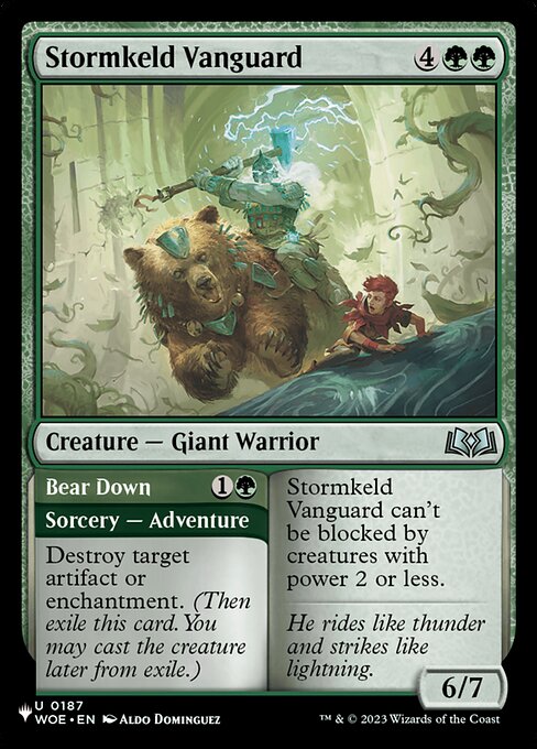 Vanguarda de Tempesburgo // Jogar o Peso — The List WOE-187