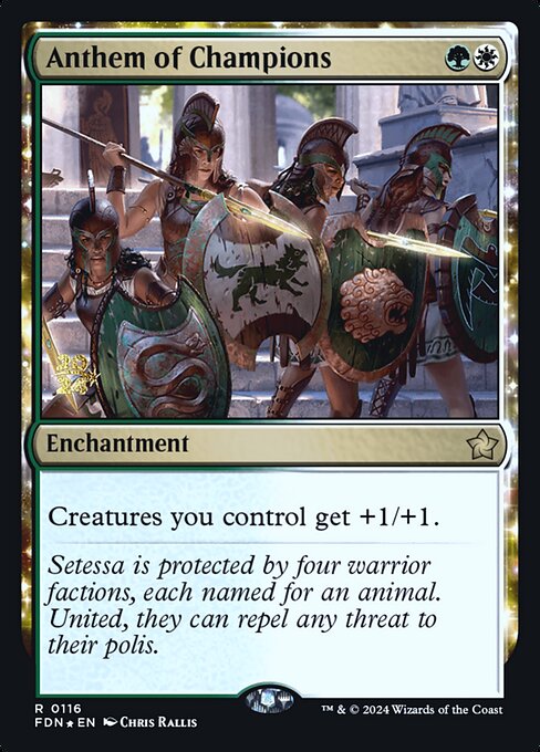 Anthem of Champions — Foundations Promos 116s