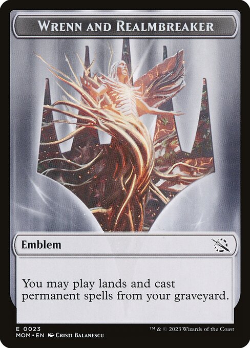 Wrenn and Realmbreaker Emblem — March of the Machine Tokens 23