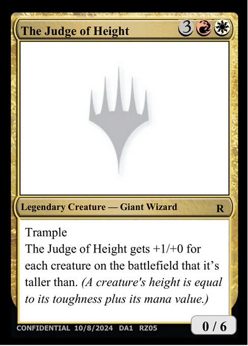 The Judge of Height — Unknown Event RZ05f