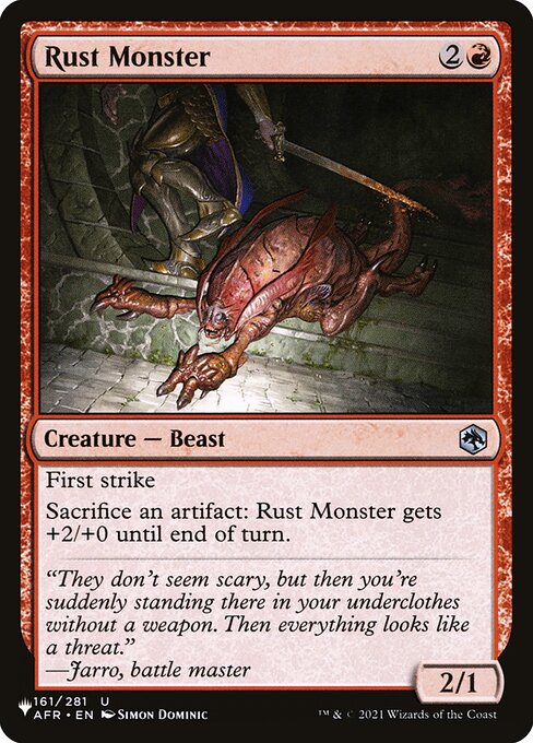 Monstro da Ferrugem — The List AFR-161