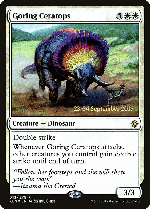 Cerátopo Estripador — Ixalan Promos 13s