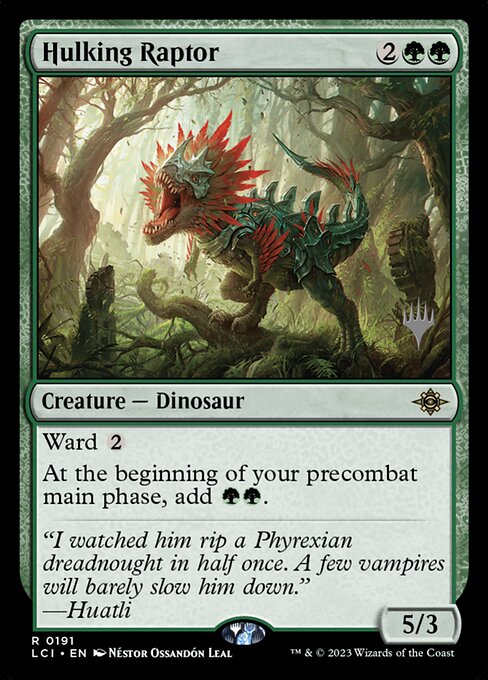 Raptor Corpulento — The Lost Caverns of Ixalan Promos 191p