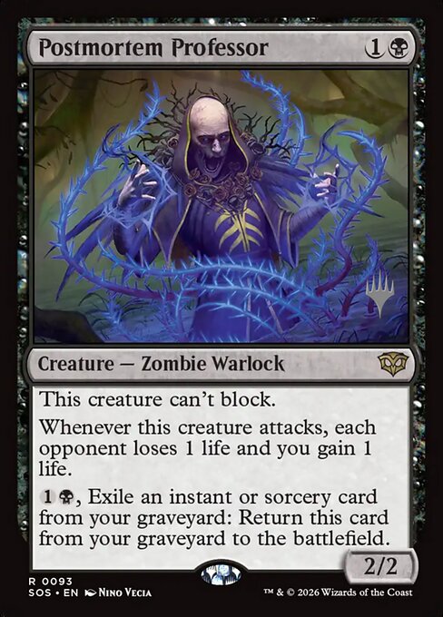 Postmortem Professor — Secrets of Strixhaven Promos 93p