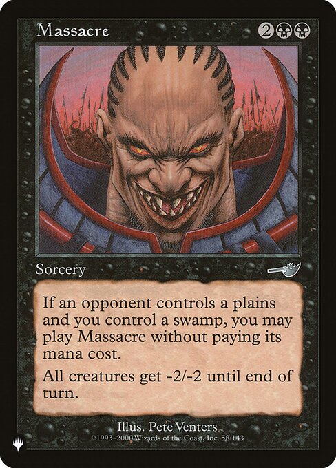Massacre — The List NEM-58