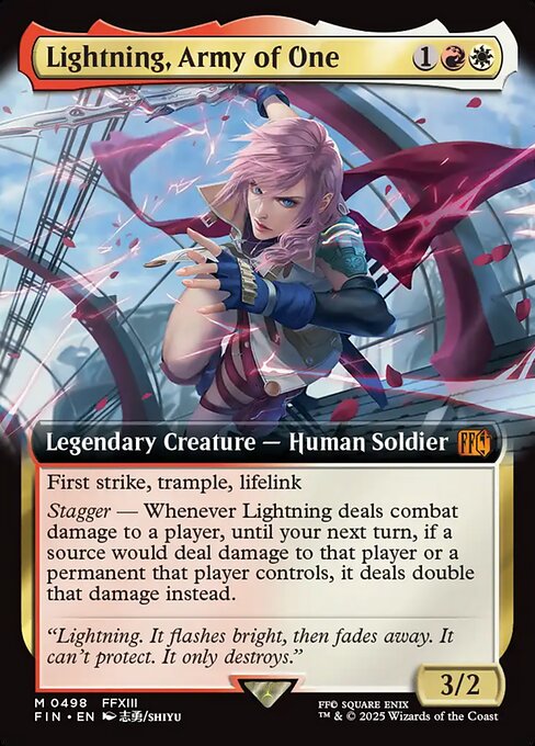 Lightning, Army of One — Final Fantasy 498