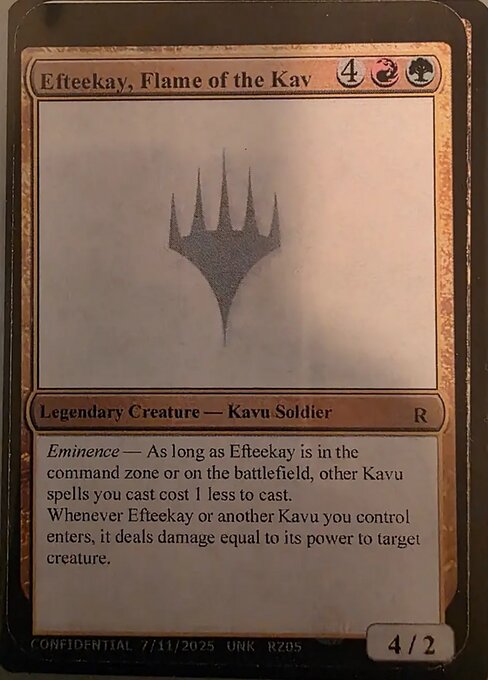 Efteekay, Flame of the Kav — Unknown Event RZ03l