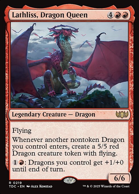 Lathliss, Rainha dos Dragões — Tarkir: Dragonstorm Commander 219