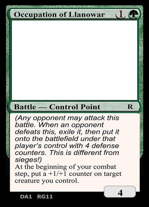 Occupation of Llanowar — Unknown Event RG11