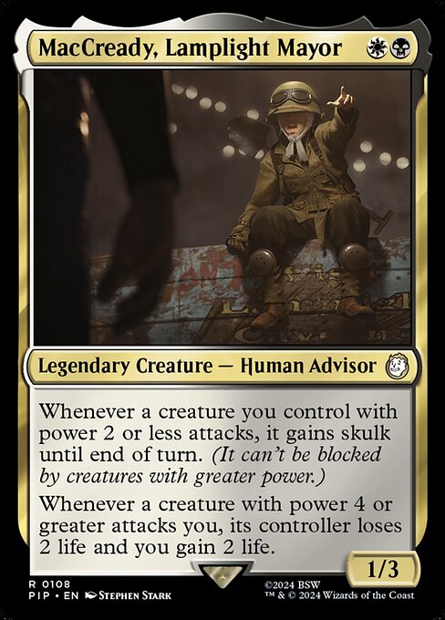 MacCready, Lamplight Mayor — Fallout 108