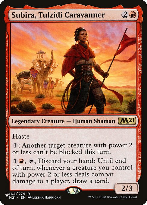 Subira, Caravaneira Tulzidi — The List M21-162