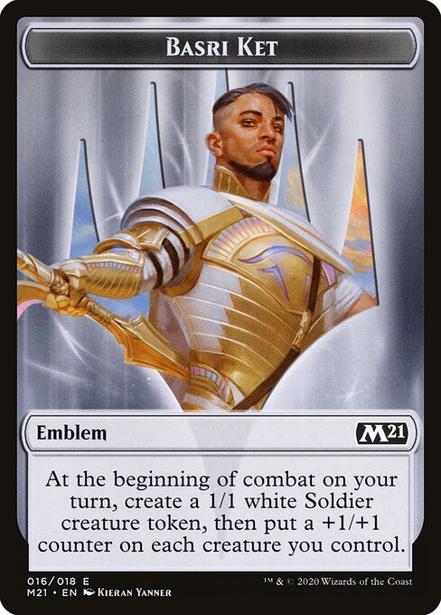Basri Ket Emblem — Core Set 2021 Tokens 16
