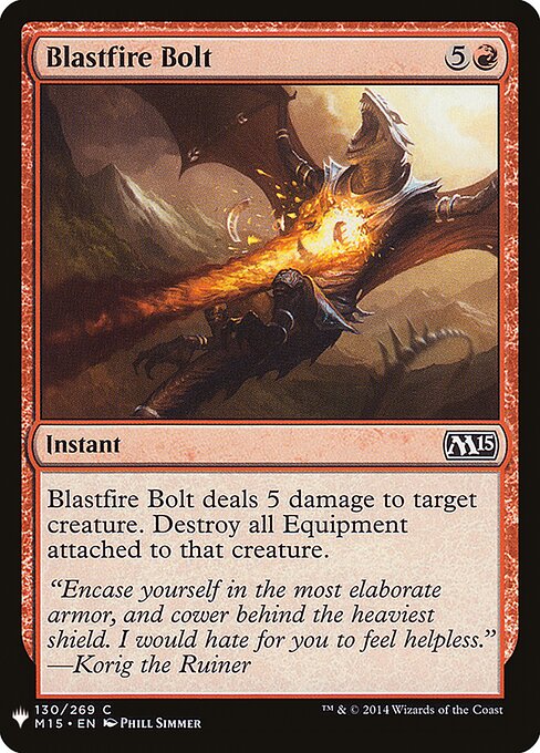 Raio de Fogo Explosivo — The List M15-130