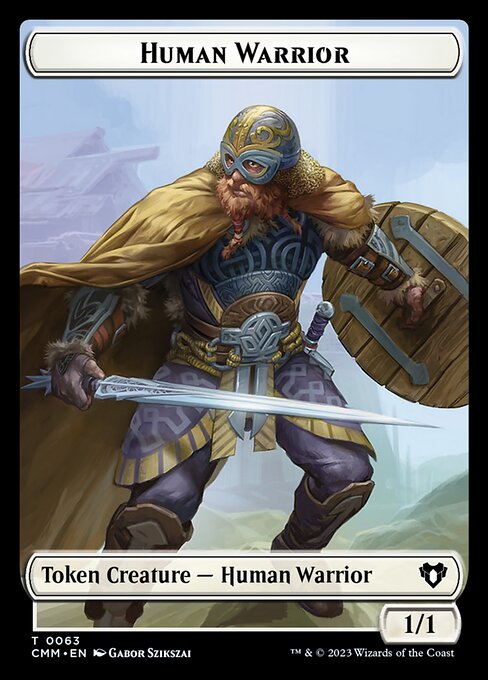 Human Warrior — Commander Masters Tokens 63