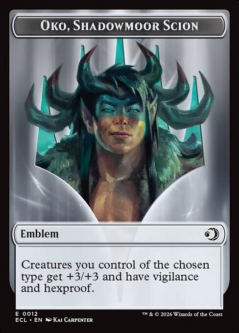 Oko, Shadowmoor Scion Emblem — Lorwyn Eclipsed Tokens 12