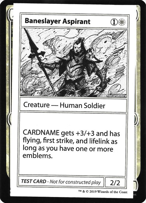 Baneslayer Aspirant — Mystery Booster Playtest Cards 2021 3