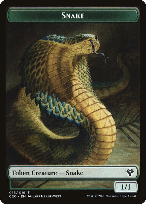 Snake — Commander 2020 Tokens 15