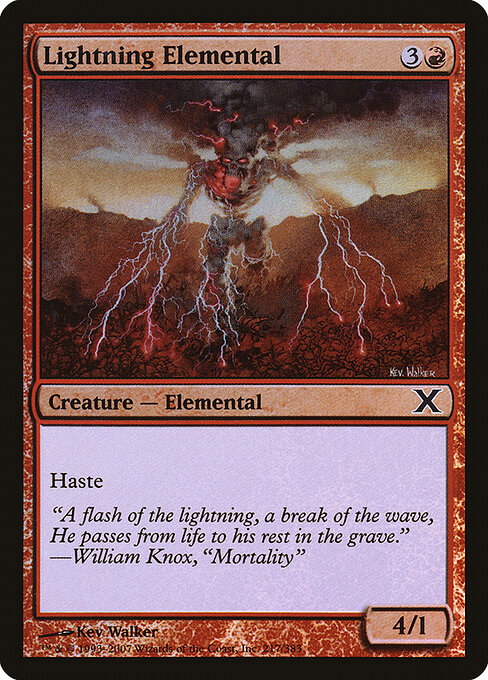 Elemental do Relâmpago — Tenth Edition 217★