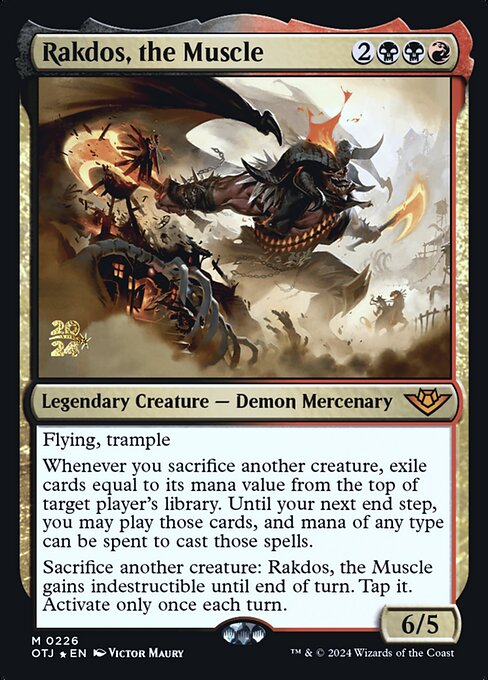 Rakdos, a Força Bruta — Outlaws of Thunder Junction Promos 226s