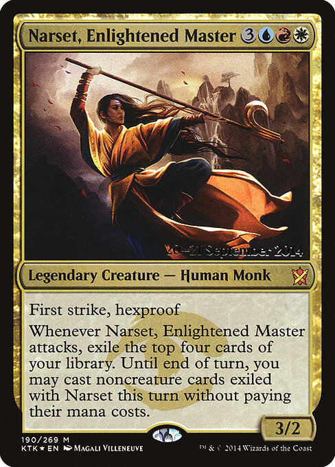 Narset, Mestra Iluminada — Khans of Tarkir Promos 190s