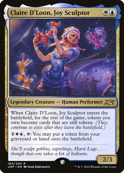 Claire D'Loon, Joy Sculptor — Unfinity 165