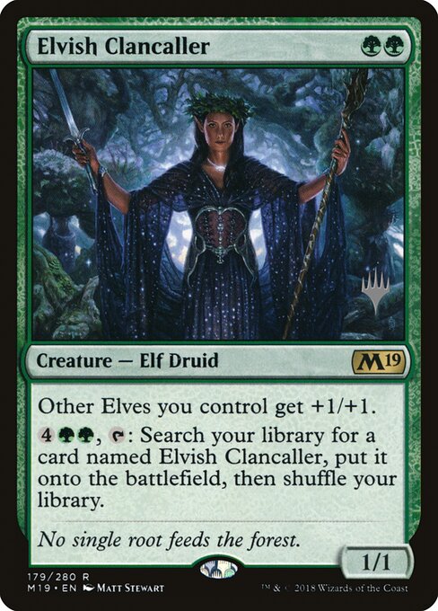 Convocadora do Clã Élfica — Core Set 2019 Promos 179p