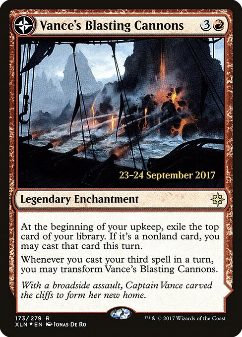 Vance's Blasting Cannons — Ixalan Promos 173s