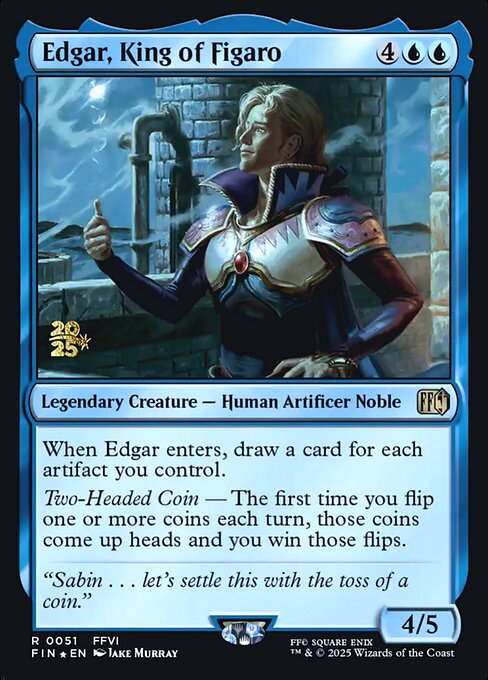 Edgar, King of Figaro — Final Fantasy Promos 51s