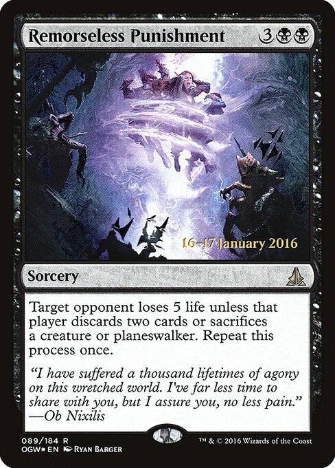 Punição sem Remorso — Oath of the Gatewatch Promos 89s