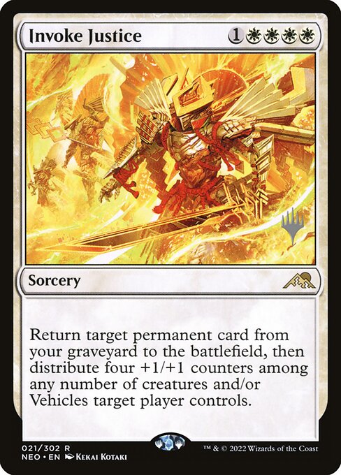 Invocar a Justiça — Kamigawa: Neon Dynasty Promos 21p