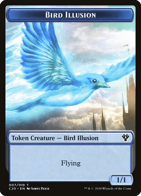 Bird Illusion — Commander 2020 Tokens 7