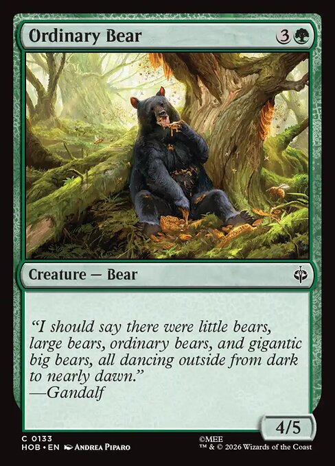 Ordinary Bear — The Hobbit 133
