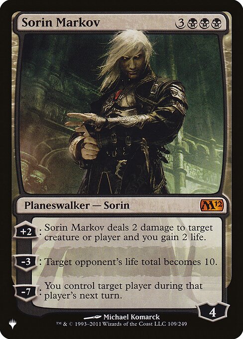 Sorin Markov — The List M12-109