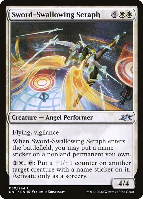 Sword-Swallowing Seraph — Unfinity 30