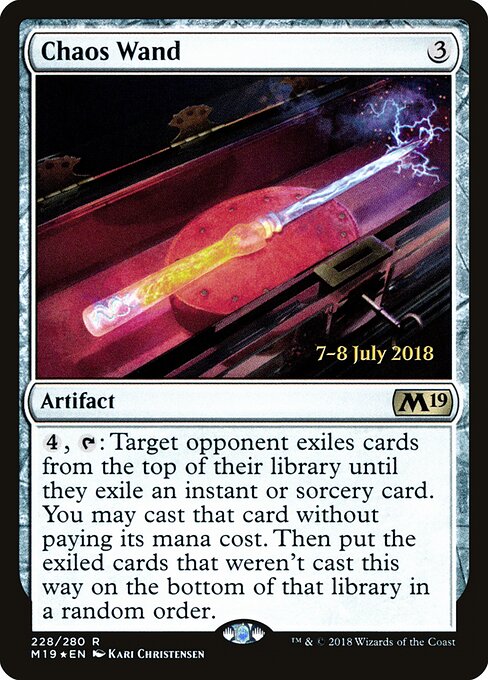 Varinha do Caos — Core Set 2019 Promos 228s