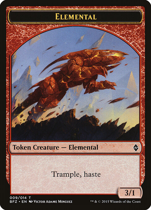 Elemental — Battle for Zendikar Tokens 9