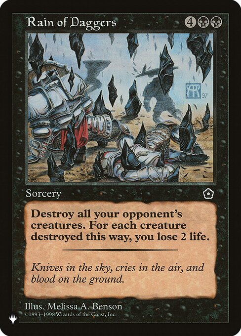 Rain of Daggers — The List P02-85