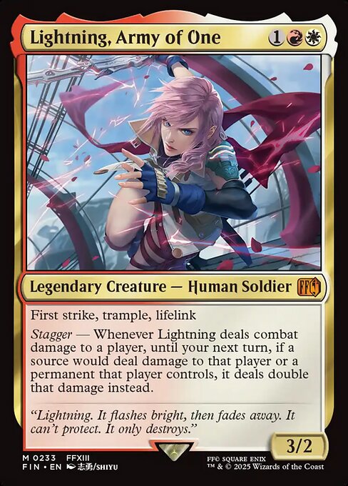 Lightning, Army of One — Final Fantasy 233