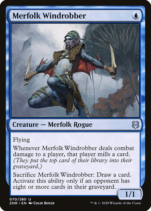 Ladrão Eólico Tritão — Zendikar Rising 70
