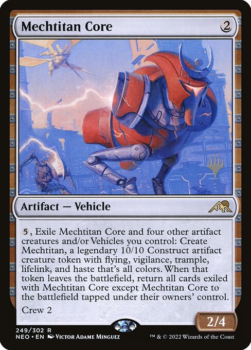 Núcleo de Mecatitã — Kamigawa: Neon Dynasty Promos 249p
