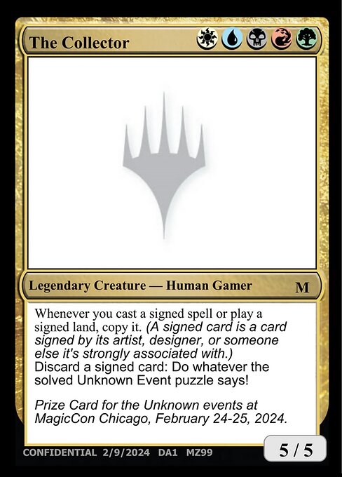 The Collector — Unknown Event MZ99