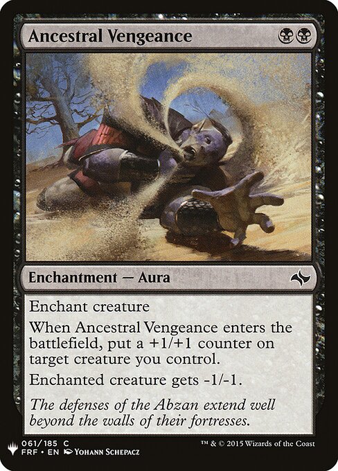 Vingança Ancestral — The List FRF-61