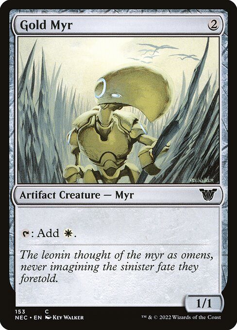 Myr de Ouro — Neon Dynasty Commander 153