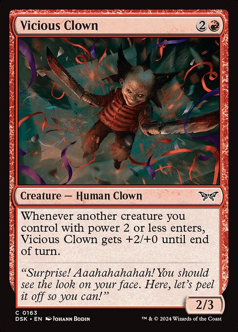 Vicious Clown — Duskmourn: House of Horror 163