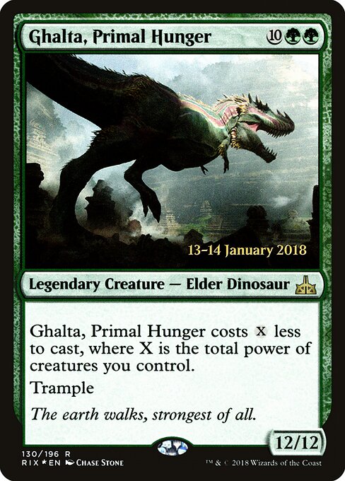 Ghalta, Fome Primordial — Rivals of Ixalan Promos 130s