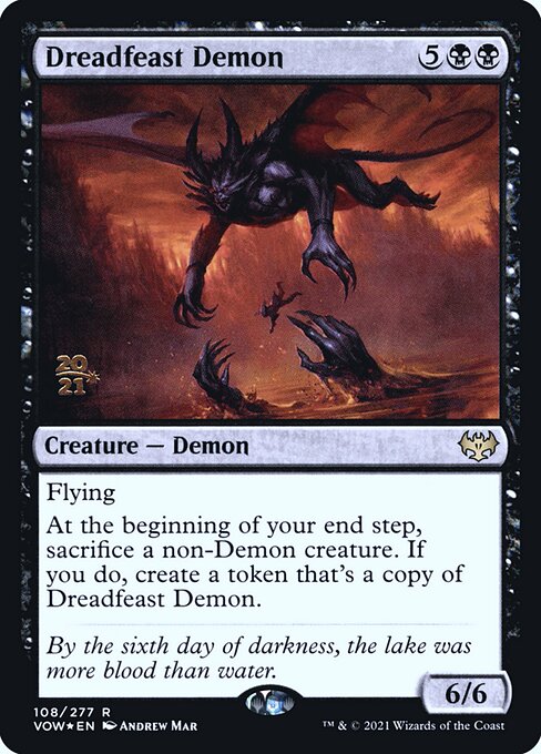 Demônio do Banquete Pavoroso — Innistrad: Crimson Vow Promos 108s