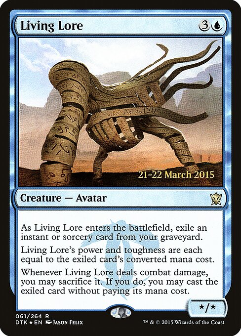 Conhecimento Vivo — Dragons of Tarkir Promos 61s