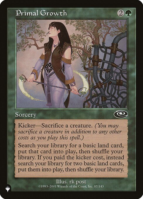 Crescimento Primordial — The List PLS-87