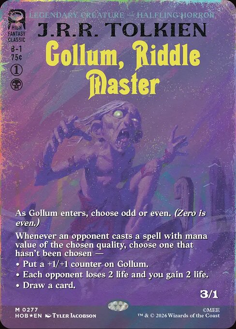 Gollum, Riddle Master — The Hobbit 277
