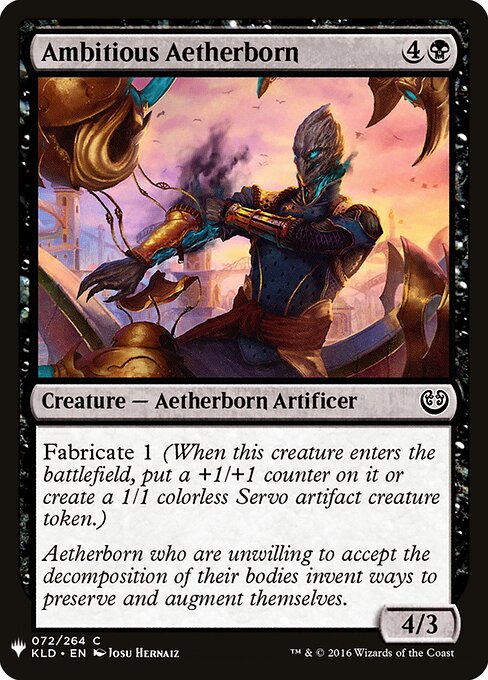 Etergênito Ambicioso — The List KLD-72